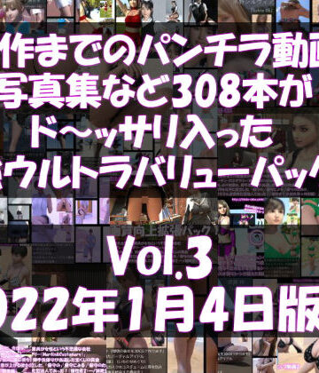 3DCG【最新作までのパンチラ動画や写真集など308本がドッサリ入った最強ウルトラバリューパック！Vol.3（2021年11月18日版！）】Libido-Labo評価