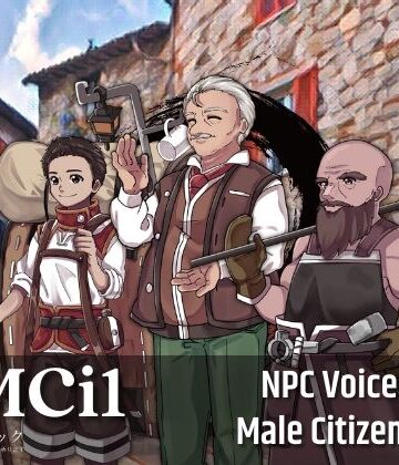 音声付き【NMCi1:NPC Male Citizens Vol.1】ボイスレック評価