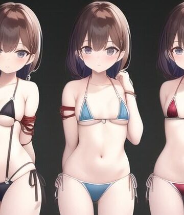 全年齢向け【紐マイクロビキニ部のえちえち立ち絵】まんすじラボ評価