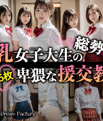 制服【総勢8人！美乳女子大生の卑猥な援交教育】DTS dream factory評価5.00