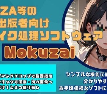 その他ゲーム【モザイク処理効率化ソフト「Mokuzai」】スタジオ アプリ評価