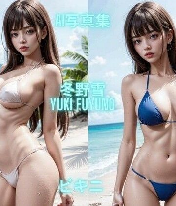処女【AI写真集 冬野雪 Yuki Fuyuno ビキニ】Premium AI Girls評価