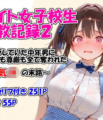イラスト・CG集【バイト女子校生調教記録2〜嫌悪していた中年男に身体も尊厳も全て奪われた生意気JKの末路〜】堕天工房評価5.00