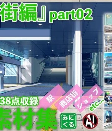イラスト・CG集【みにくる背景CG素材集『街編』part02】背景専門店みにくる評価