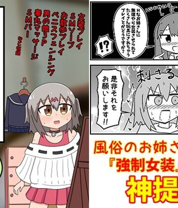 ギャグ・コメディ【童貞が風俗に行って無理やり女装させられるイメージプレイをする話 まとめ本Vol.5】もぎた屋評価5.00