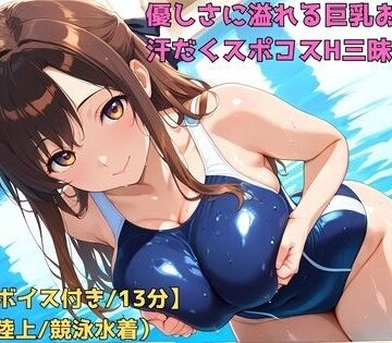 動画・アニメーション【【AIフルアニメ13分】優しさに溢れる巨乳お姉さんと汗だくスポコスH三昧！［テニス・陸上・競泳水着］【ボイス有】】AIクラフトガレージ評価