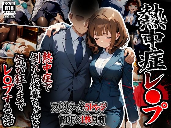 ■熱中症で倒れた後輩ちゃんをレ〇プする話|【辱め】ばななメモリアル