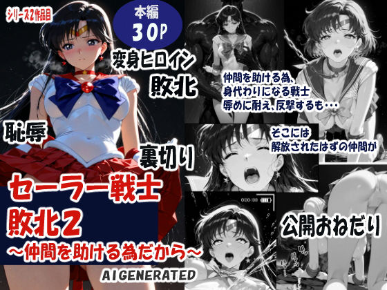 ■セーラー戦士敗北 仲間を助ける為だから|【拘束】焦がしカラメルラボ